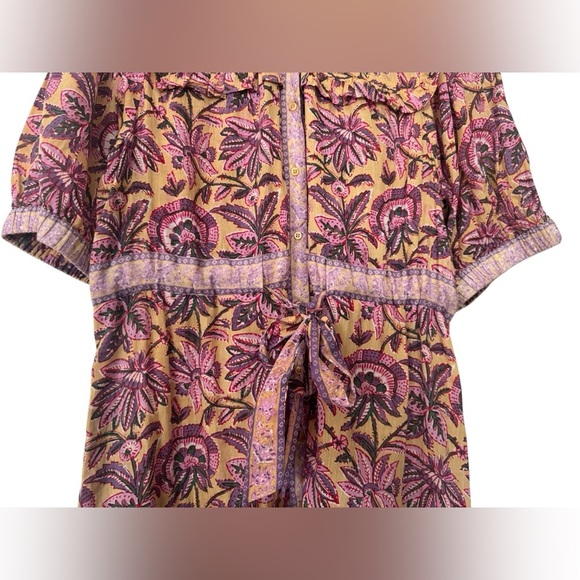 Lola Australia Pacific Boho Belted Midi Dress Size L - Picture 4 of 15